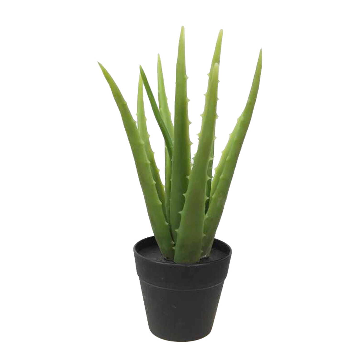 Aloe Vera Pflanze Kunstpflanze 25 cm  Künstliche Pflanze Kunstpflanze Grün mit Topf Aloe Vera