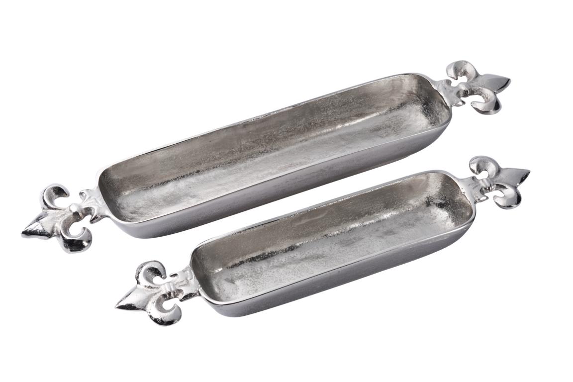 Tablet_002_2er_1 Schale Lilie Silber Metall