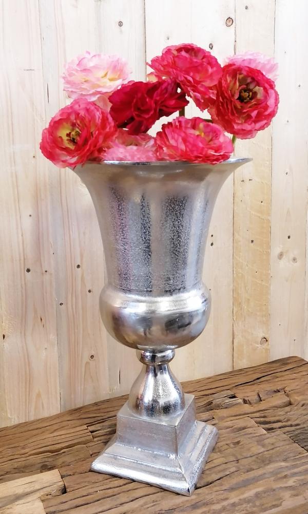 Vase-Pokalvase-Silber-Aluminium-XL-MN-VA-1042