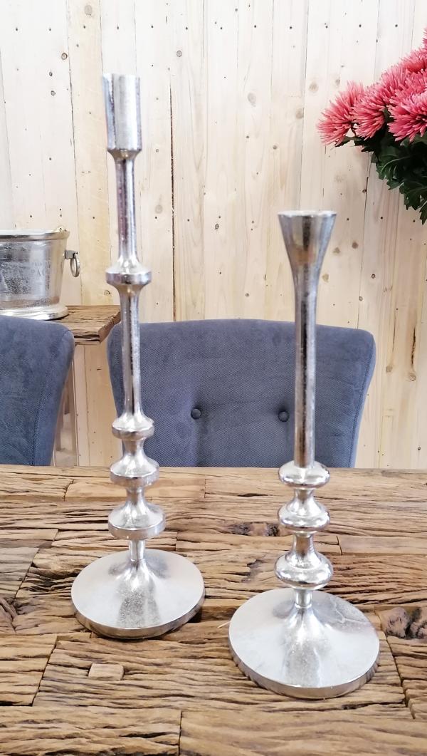 Kerzenst-nder-Stabkerze-Silber-Aluminium-MN-KS-8028-MN-KS-8029-35e4ed9d19145c Kerzenständer Stabkerze Silber 2er Set