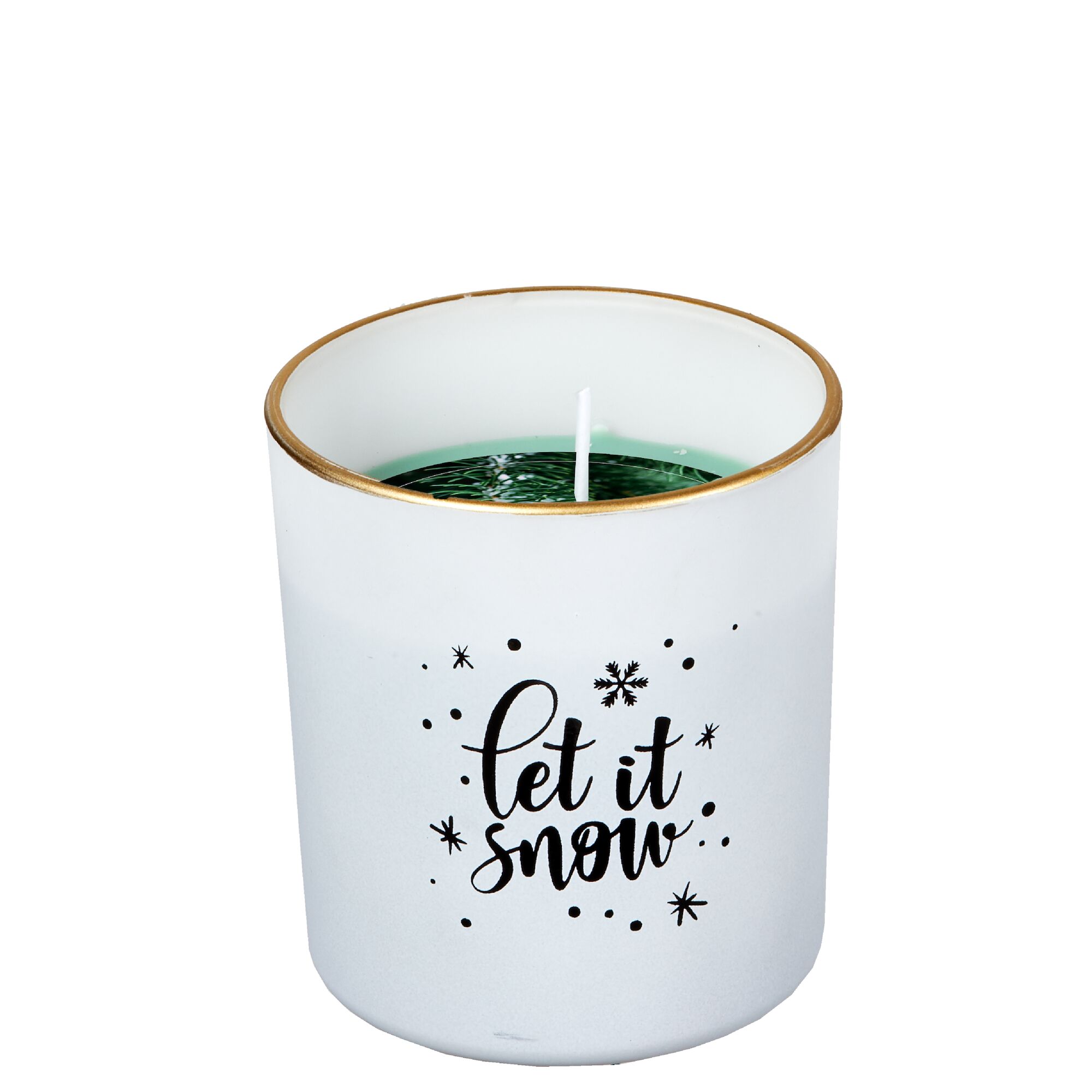 Duftkerze in Glas "Let It Snow"