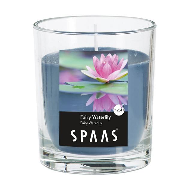 Spaas_5411708156077_0500220-192_ProductPhoto_HRes_ListSearch_1 Duftkerze in Glas Wasserlilie 25H