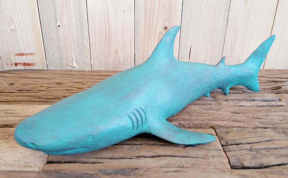 Hai-Deko-Statue-Polyresin-MN-MT-9016-4 Deko Hai Maritime Statue