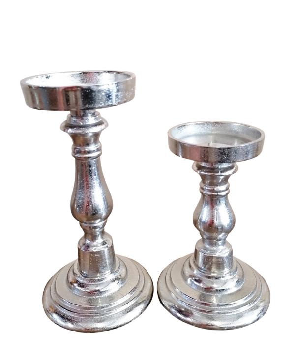 Kerzenstnder-Silber-Aluminium-2er-Set-MN-KS-8035-8036-2