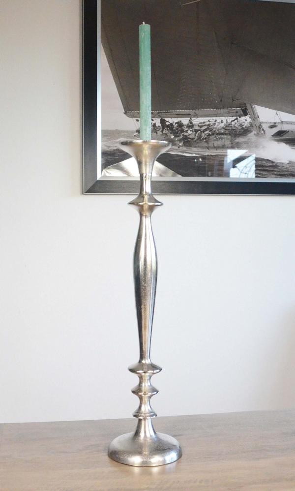 Colmore-Kerzenst-nder-Kerzenleuchter-Aluminium Kerzenständer Aluminium Stabkerzen Colmore Silber