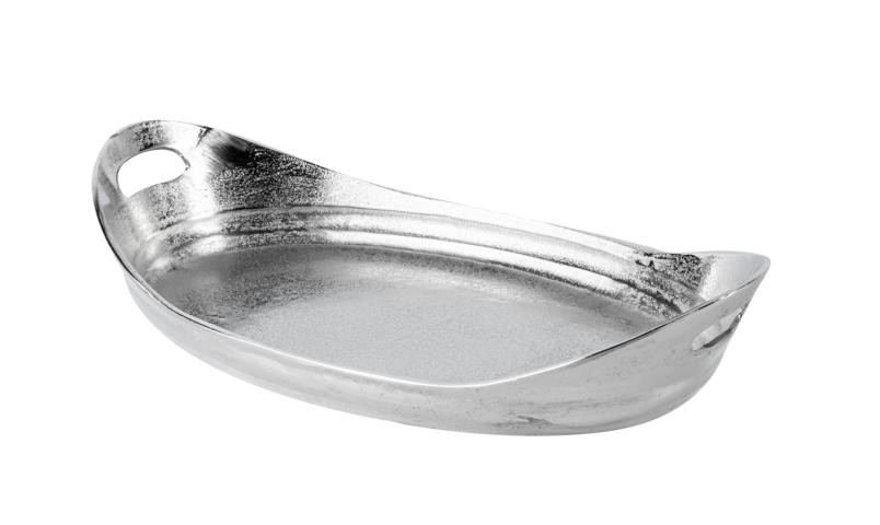 KATHRIN_BARNETZKE_Noll-191122-124 Tablett Oval mit Griffen Silber Metall