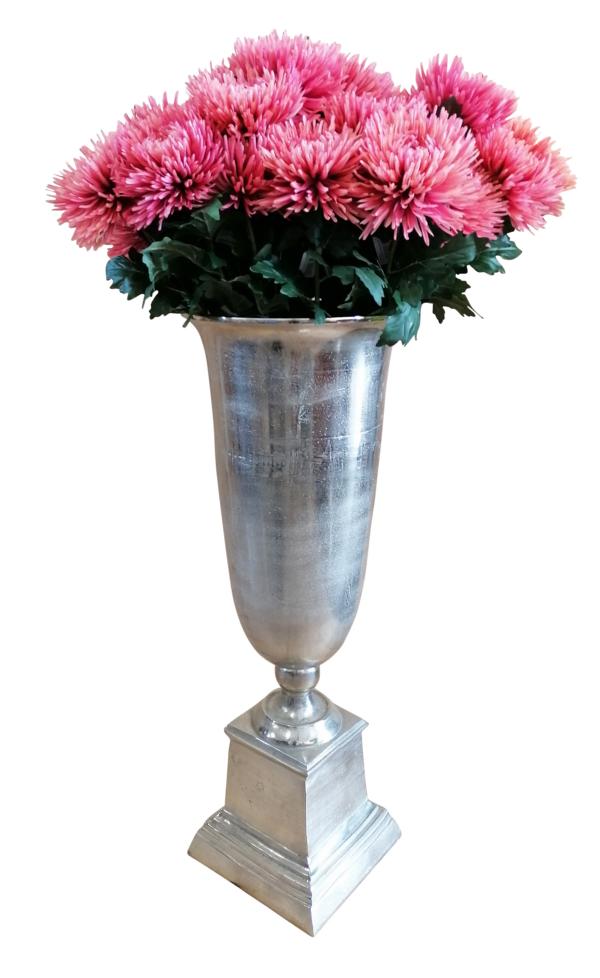 Vase-Pokalvase-Silber-XXL-Metall-Aluminium-MN-VA-1048-5 Vase Pokalvase XXL 112 cm