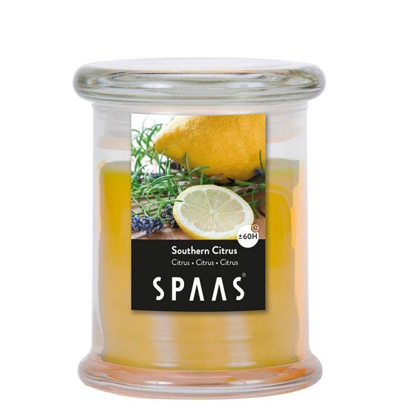 Spaas_5411708156480_0547016-401_ProductPhoto_HRes_ListSearch_1 Duftkerze im Glas - Südlicher Citrus 60H
