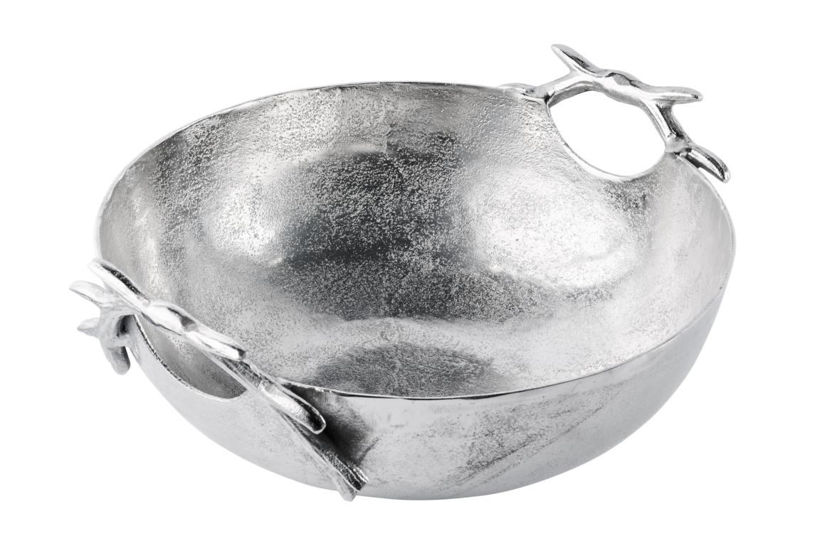 Schale_Geweih_07 Schale Rund Silber Geweih Metall