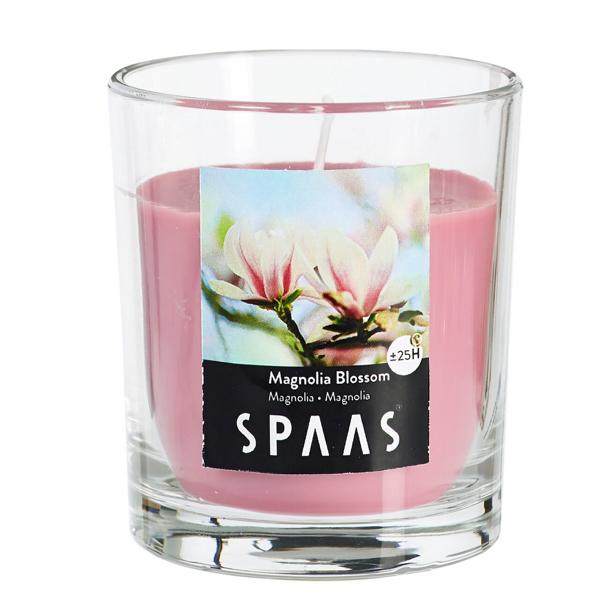 Spaas_5411708156015_0500220-174_ProductPhoto_HRes_ListSearch_1 Duftkerze in Glas Magnolienblüte 25H