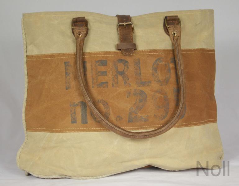14857b73a811cfde Handtasche Canvas Shopper Colmore Merlot