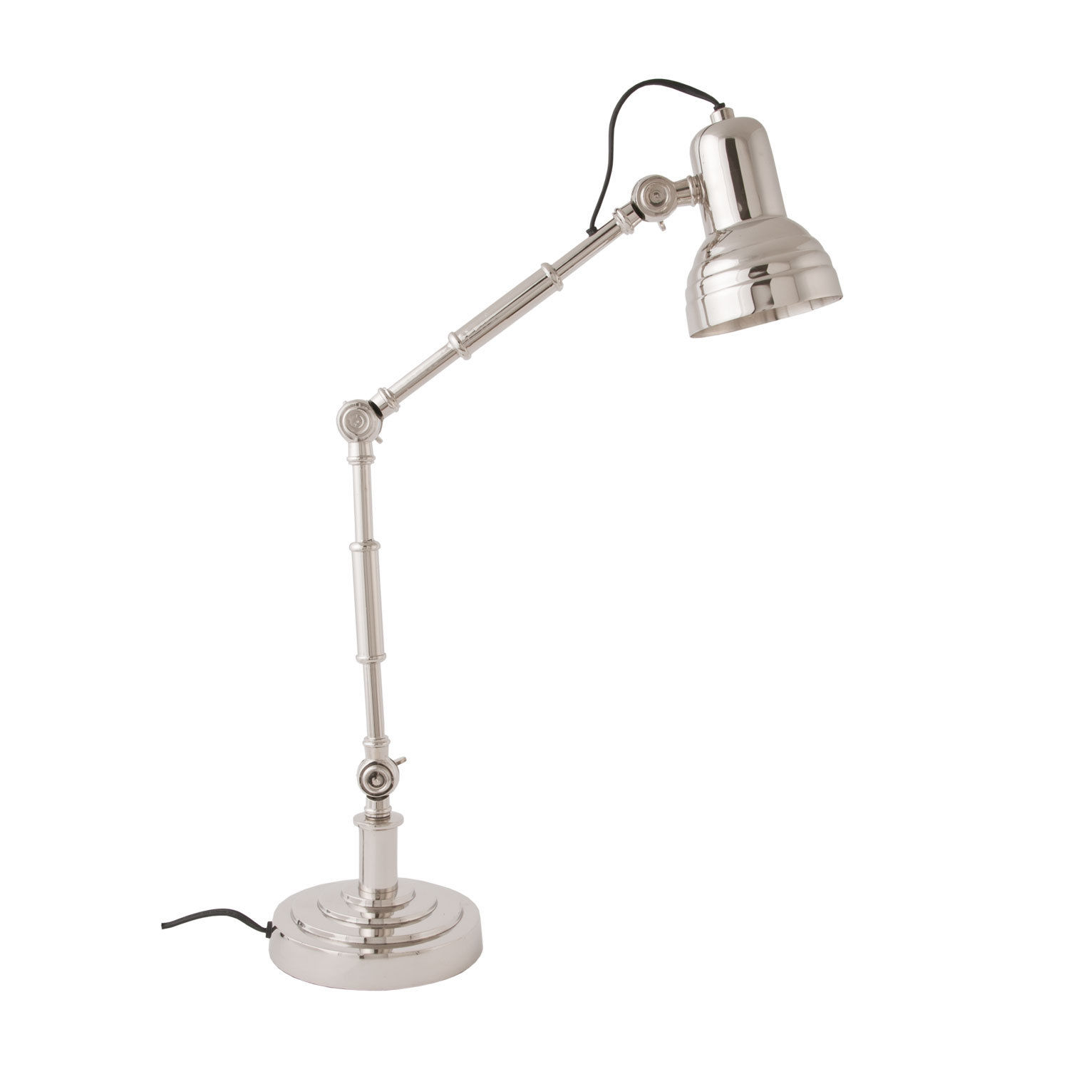 34 Tischlampe 3 Gelenke Silber Clayre & Eef