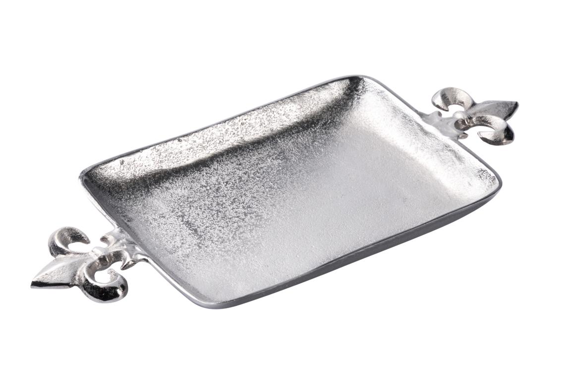 Tablet_001_klein_1 Tablett Silber Lilie Metall
