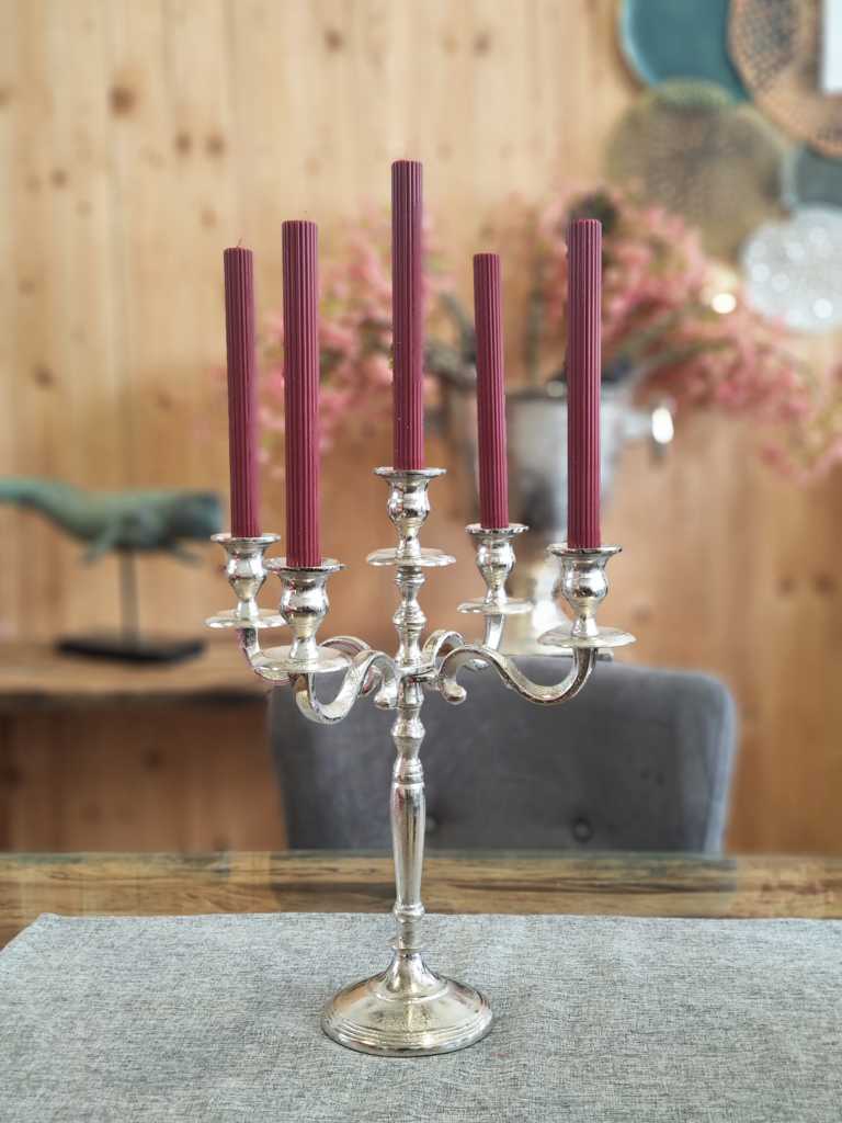 Kerzenständer 5-armig Silber online kaufen