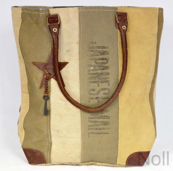 17957b35b107828b Handtasche Canvas Shopper Colmore Streifen