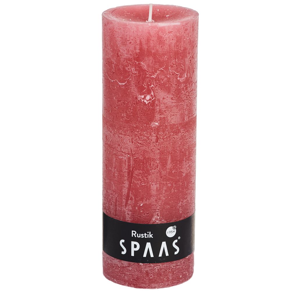 Spaas_5411708157609_0633204-174_ProductPhoto_HRes_ListSearch_1 Stumpenkerze Rosé Rustic 19x7 cm