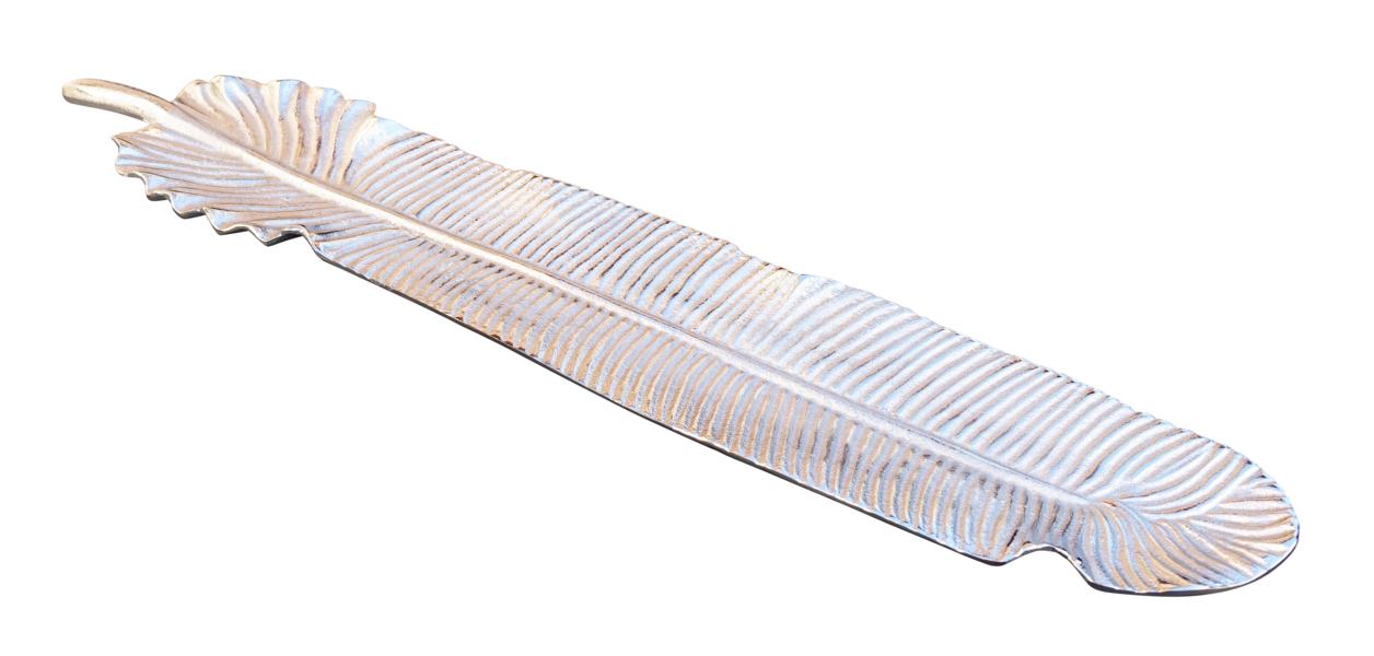 Philipp-Noll-Schale-Aluminium-Silber-Blatt-65-cm-MN-DE-5031-1 Schale Aluminium Silber Blatt 65 cm