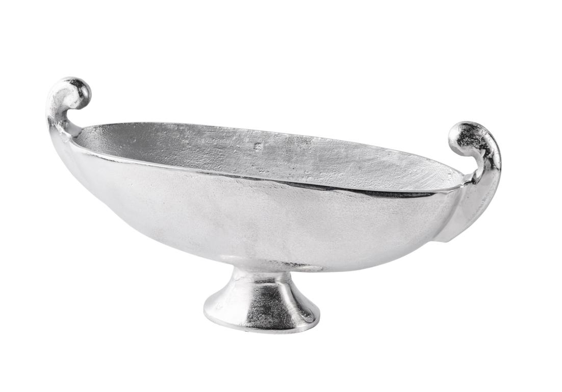 Schale_oval_01_a_1 Schale / Dekoschale Silber aus Metall (Aluminium)
