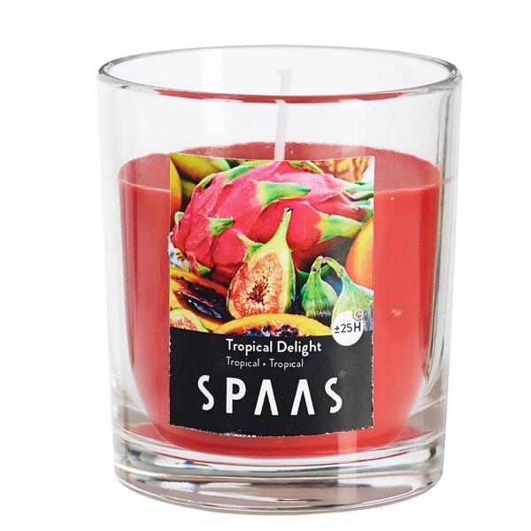 Spaas_5411708156091_0500220-006_ProductPhoto_HRes_ListSearch_1 Duftkerze in Glas Tropische Früchte 25H