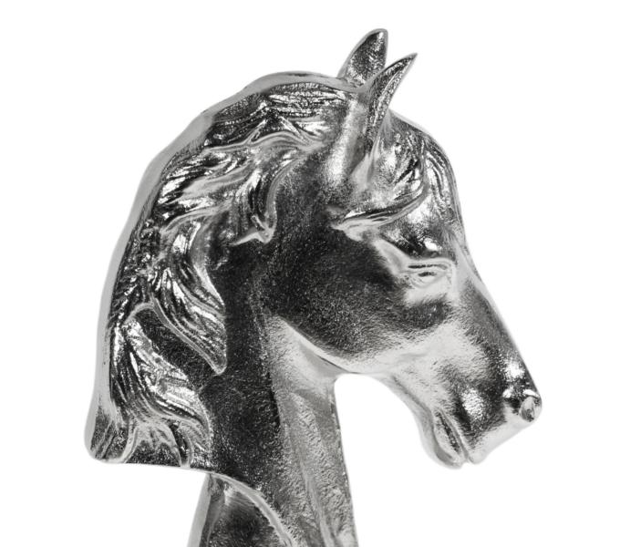 Schachfigur Groß als Deko in Silber aus Aluminium (Metall)