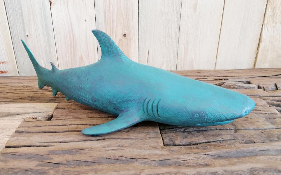 Hai-Deko-Statue-Polyresin-MN-MT-9016-3 Deko Hai Maritime Statue