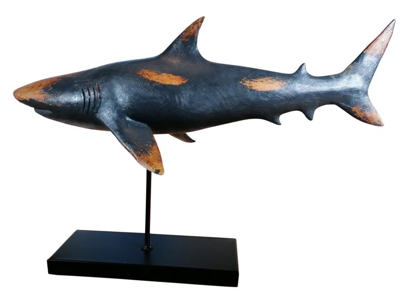 Hai-Figur-Standfu-Deko-MN-MT-9014-7 Deko Hai Maritime Statue