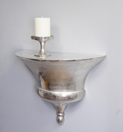 K640_Wandkonsole-Aluminium-Silber-von-Colmore-2 Wandkonsole Silber aus Aluminium