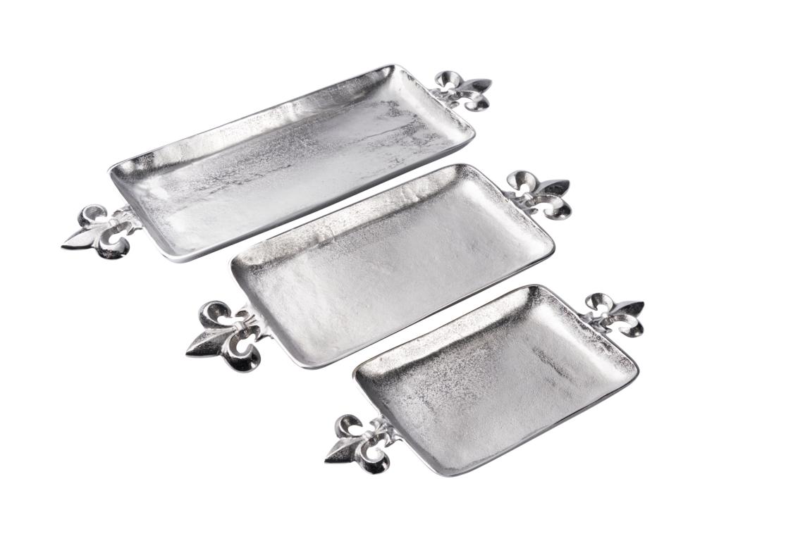 Tablet_001_3er_1 Tablett Silber Lilie Metall