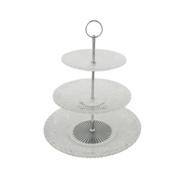 Clayre-Eef-Etagere-mit-Griff Etagere Griff Glas Clayre & Eef