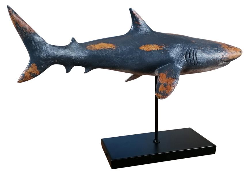 Hai-Figur-Standfu-Deko-MN-MT-9014-2 Deko Hai Maritime Statue