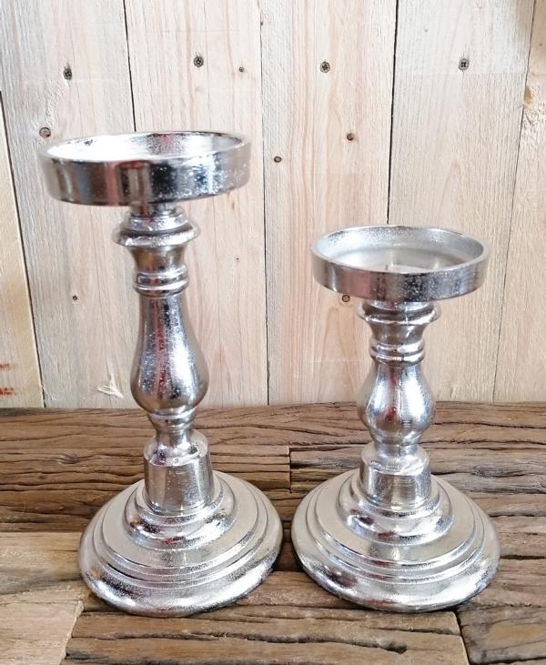 Kerzenst-nder-Silber-Aluminium-2er-Set-MN-KS-8035-8036-25f3584ef30eda
