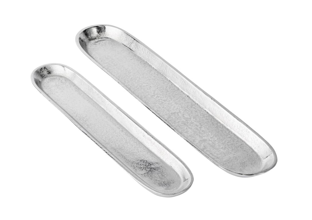 Tablett-02_160c31397cf779 Schale länglich in der Farbe Silber aus Metall
