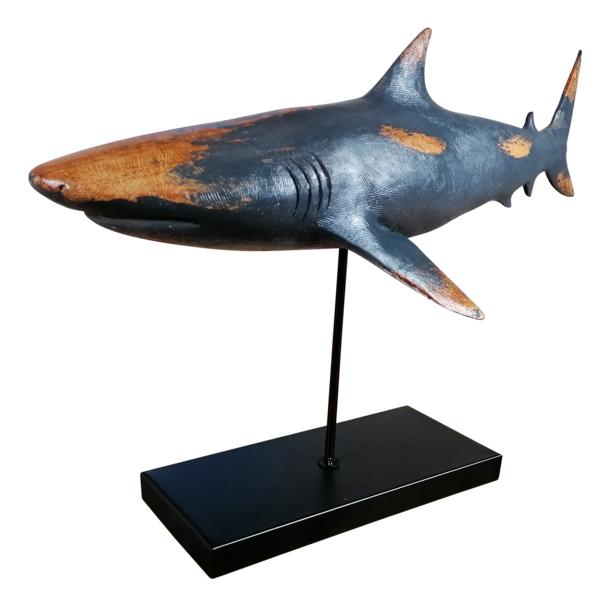 Hai-Figur-Standfu-Deko-MN-MT-9014-5 Deko Hai Maritime Statue
