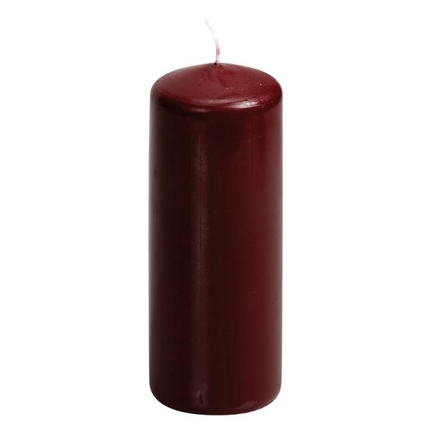 Spaas_5411708010775_0053201-081_ProductPhoto_HRes_ListSearch_1 Stumpenkerze Weinrot 5,8x15 cm