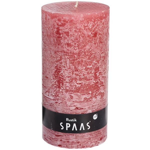 Spaas_5411708163181_0633251-174_ProductPhoto_HRes_ListSearch_1 Stumpenkerze Groß Rosa Rustic 20x10 cm