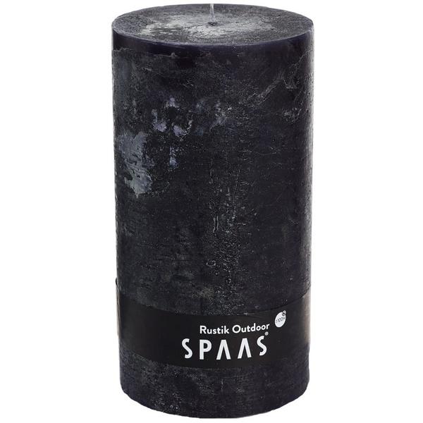 Spaas_5411708163143_0633251-018_ProductPhoto_HRes_ListSearch_1 Stumpenkerze Groß Schwarz Rustic 20x10 cm