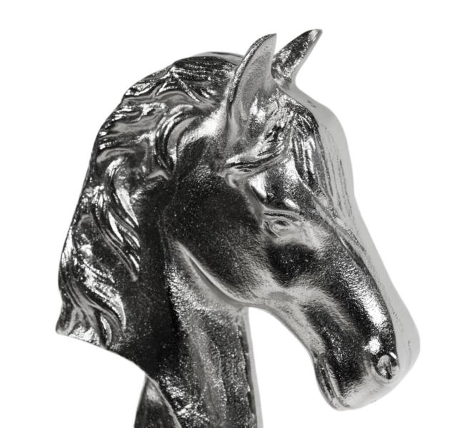 Schachfigur Groß als Deko in Silber aus Aluminium (Metall)