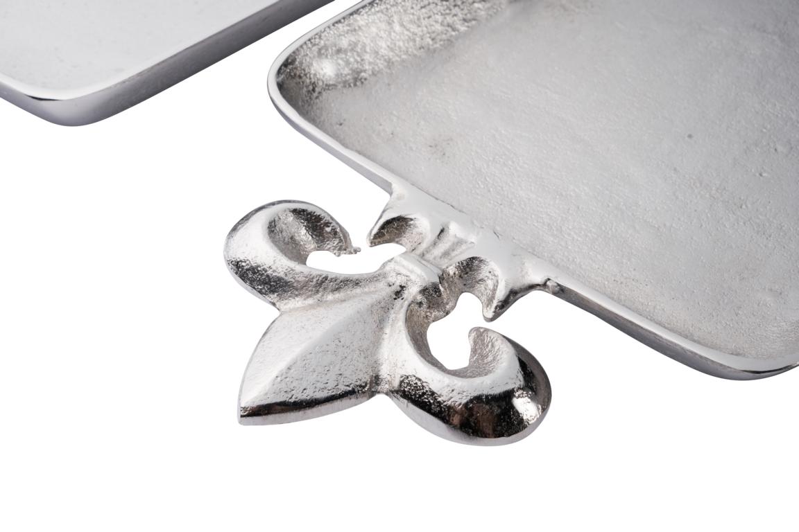 Tablet_001_Detail_1 Tablett Silber Lilie Metall