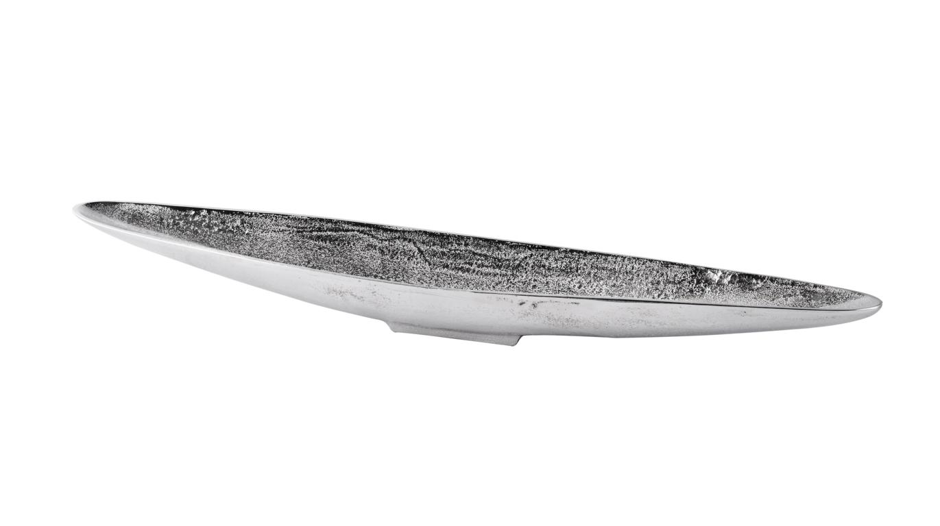 Schale_lang_01_a_1 Schale Aluminium Silber Schiffchen 80 cm
