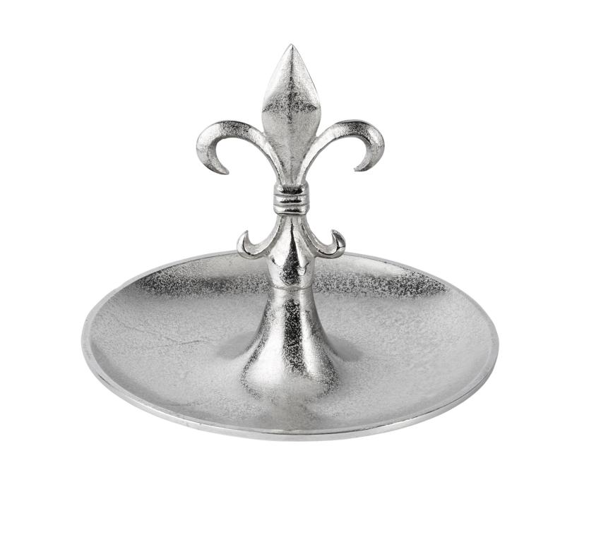 Schale-Lilie-02_160c3112cd2750 Etagere / Schale Lilie aus Metall in der Farbe Silber