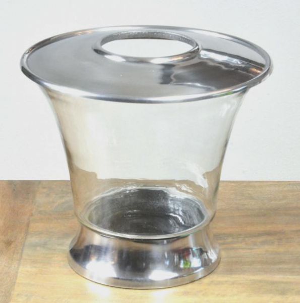 Weinkühler Aluminium Glas