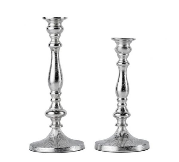 Kerzenständer Silber aus Metall (Aluminium)