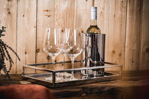 Spetebo Design Flaschenkühler Aus Edelstahl Glänzend – 20,5 Cm Hoch, Für Sekt & Co.